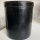 Black leather desk wastebasket, 1960