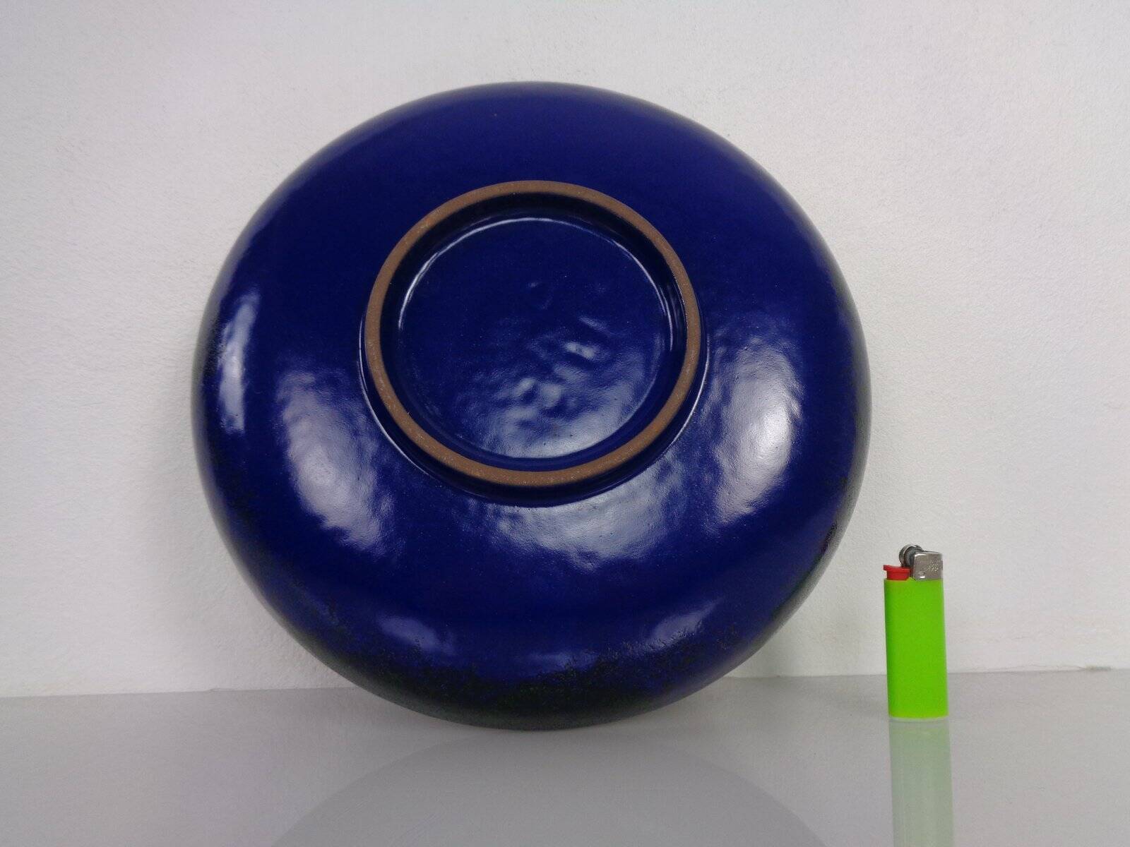 Rotating Teak Tray with Ceramic Bowls, Denmark, 1960s, Set of 10