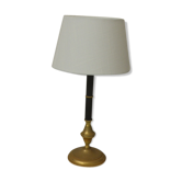 Style empire metal and brass table lamp, the shape of old column