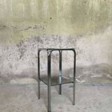 Vintage chrome saddle