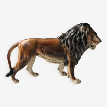 Lion Statue or Sculpture in Ceramic, 1950s