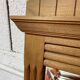 Bevelled oak Art Deco mirror 133x80