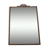 Mirror frame golden brass, Napoleon III 19x28cm