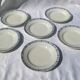 6 flat plates in Earthenware KG Lunéville livry model - D 21cm