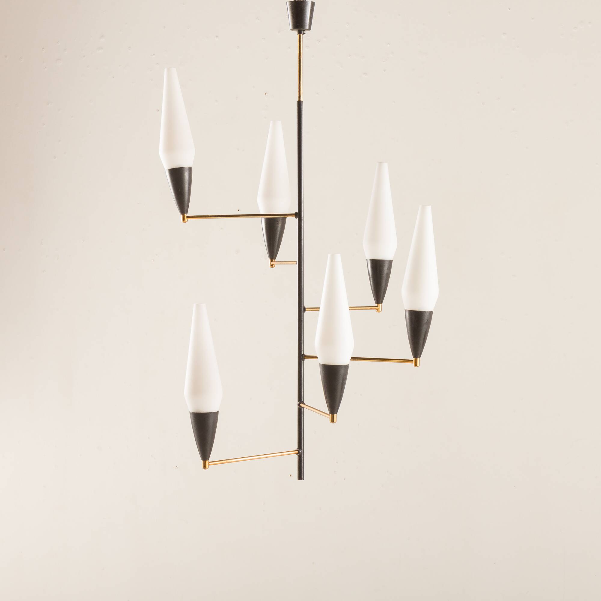 Lustre italien de style Stilnovo, années 1960