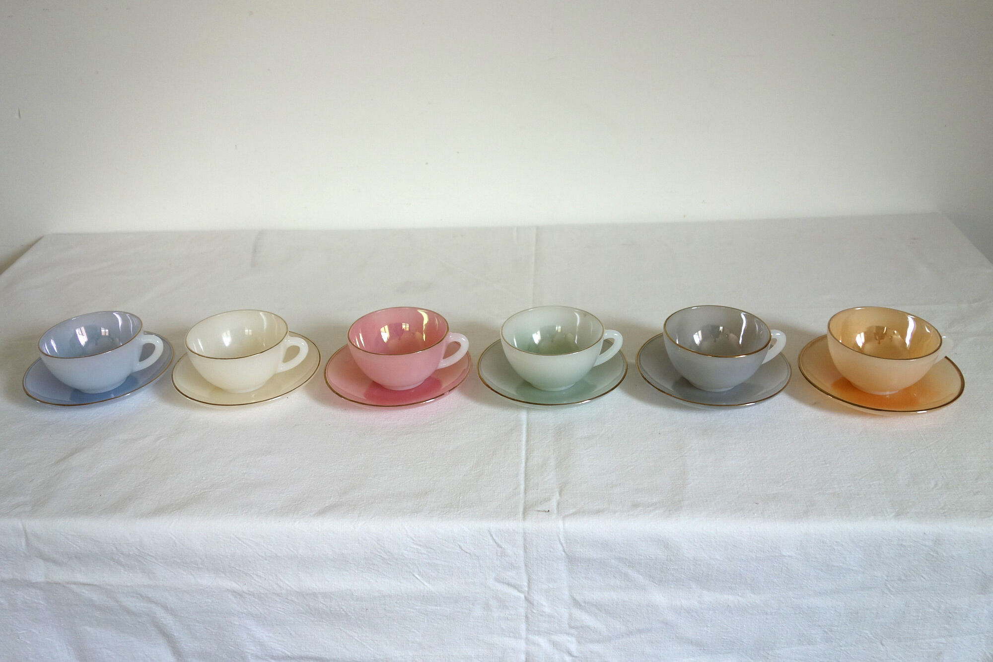 Set of 6 coffee cups model Harlequin, vintage Arcopal