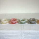 Set of 6 coffee cups model Harlequin, vintage Arcopal