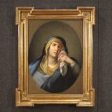Tableau ancien Vierge des Douleurs du XVIIIe siècle