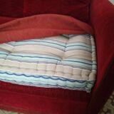 Sofa bench garnet velvet