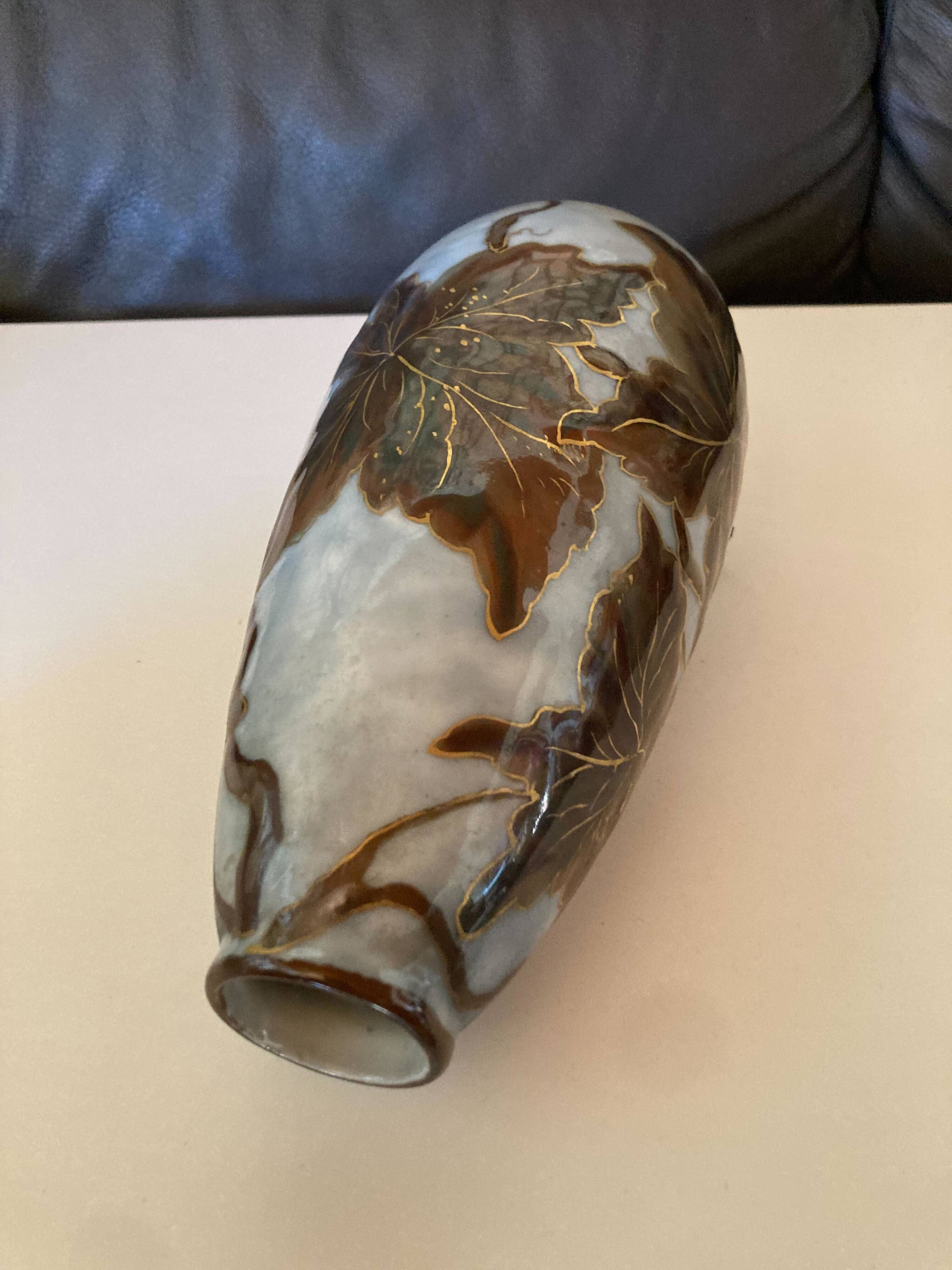 Porcelain vase (Limoges) signed Camille Tharaud