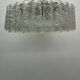 Glass Tubes Chandelier Flush mount from Doria Leuchten, 1960s