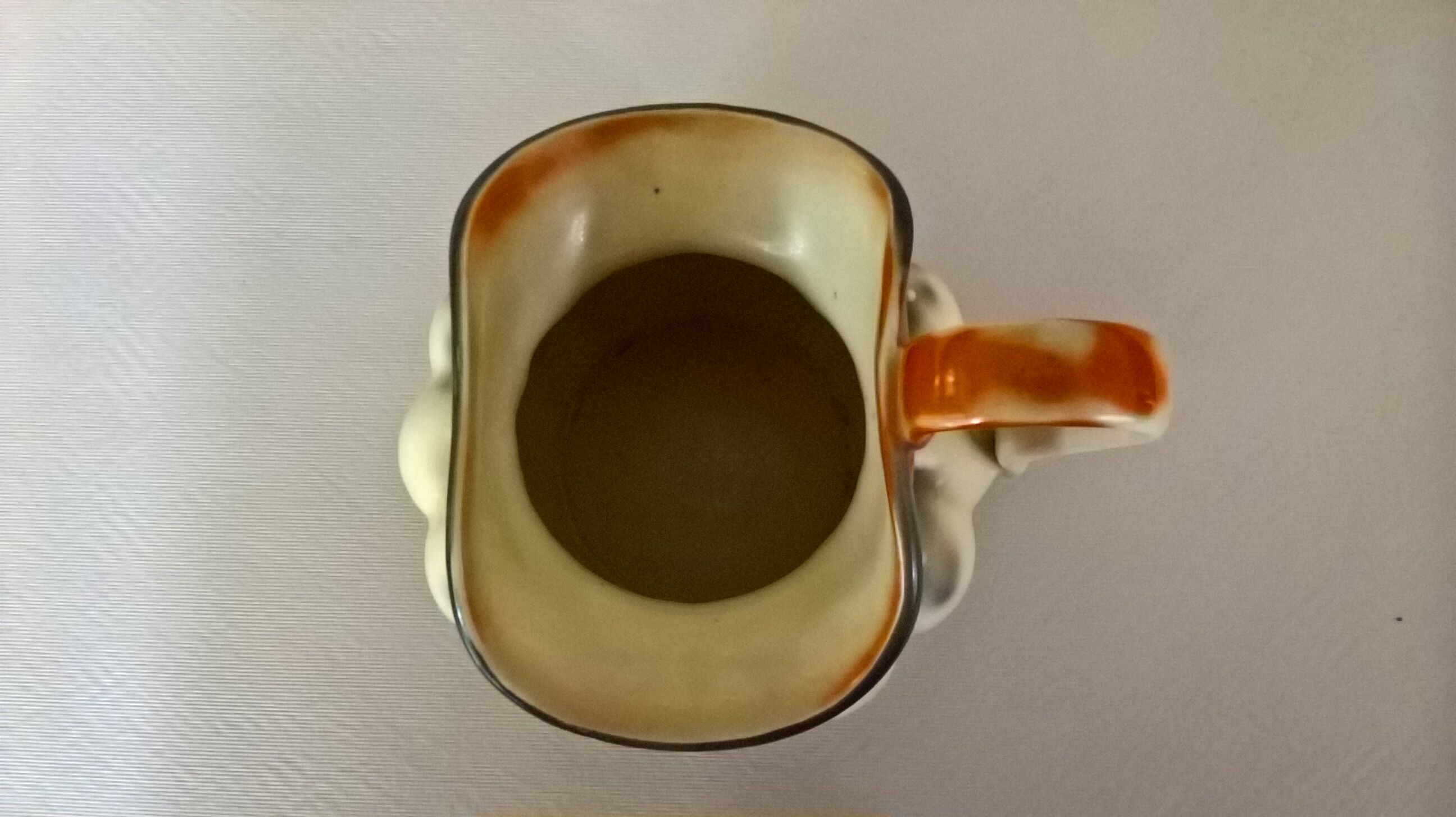 Czechoslovakian earthenware pitcher 3964