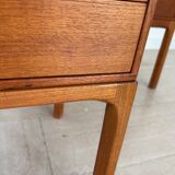 Scandinavian Teak Nightstands by Kai Kristiansen for Aksel Kjersgaard, Denmark, 1960s, Set of 2