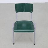 3x Dining Chair Industrial Vintage School Chair, 1970s