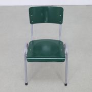 3x Dining Chair Industrial Vintage School Chair, 1970s