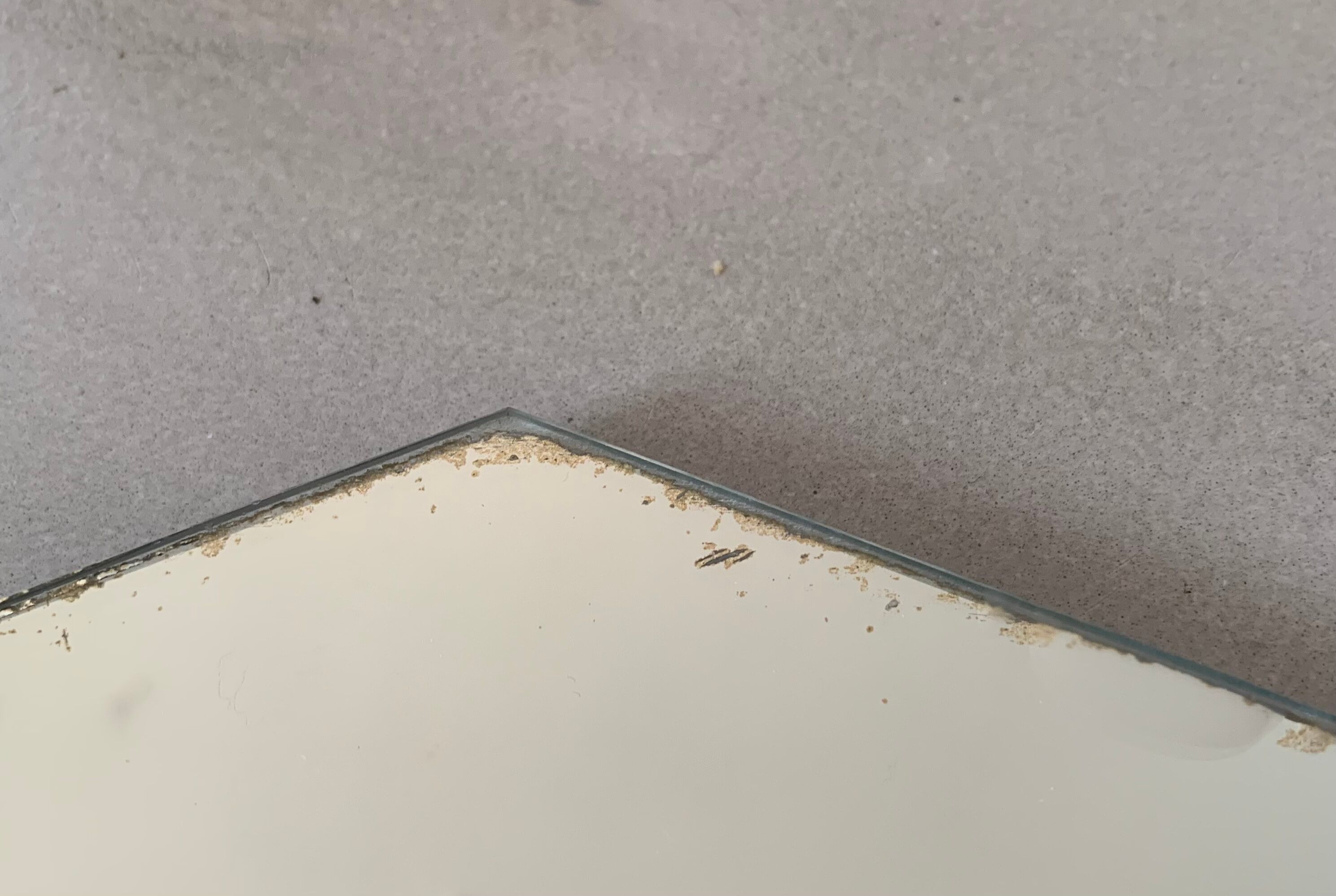Old beveled wall mirror