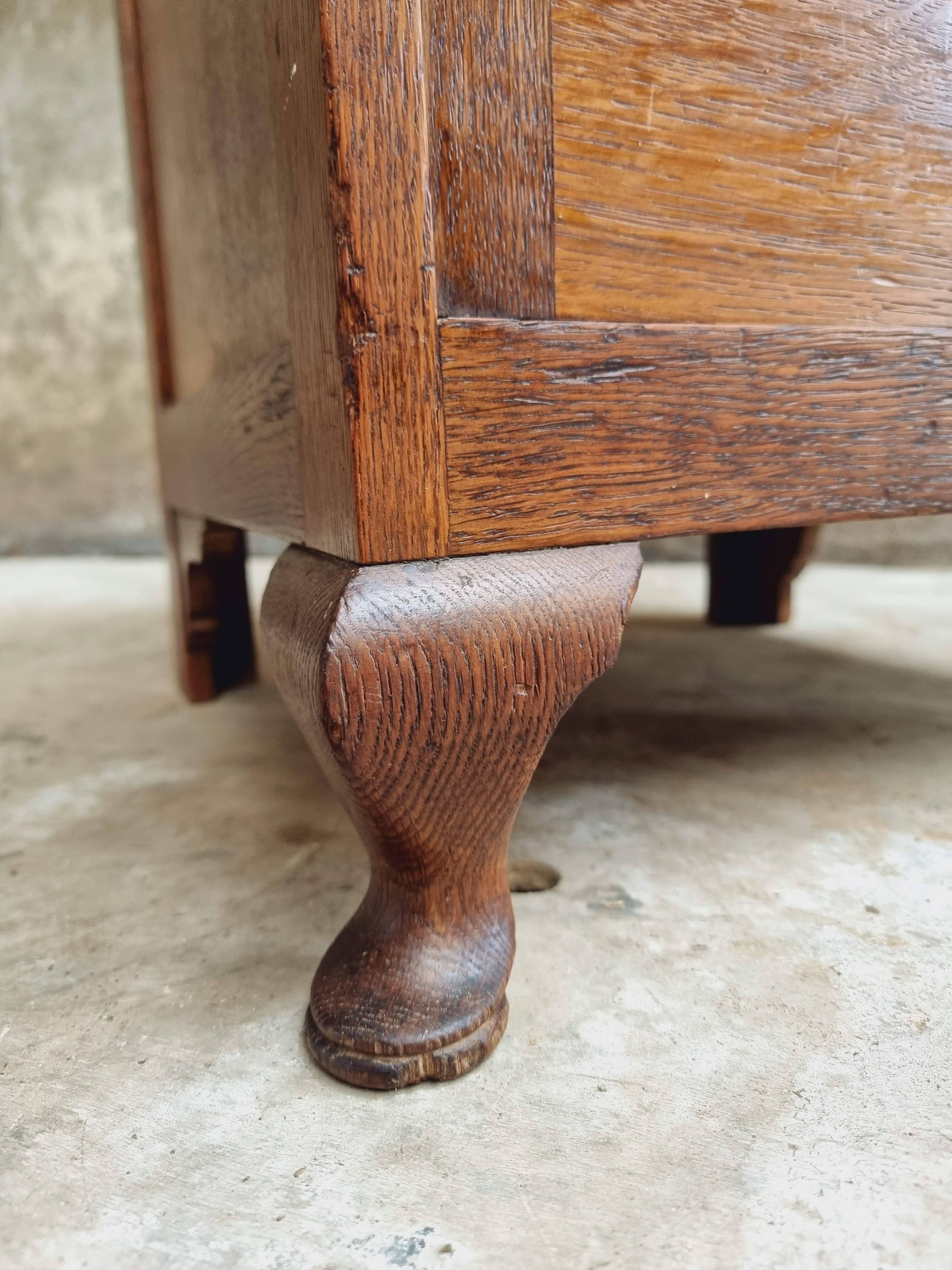Antique small cabinet sideboard oak