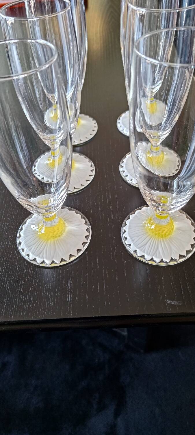 Daisy glass glasses