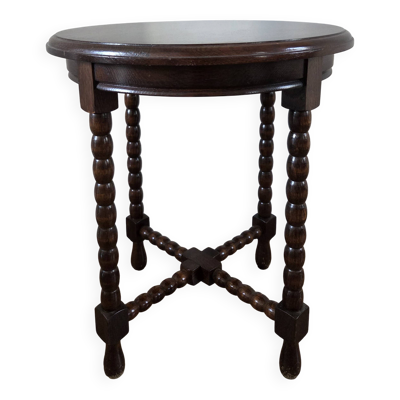 Table d'appoint, pieds bobine