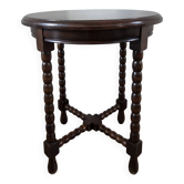 Table d'appoint, pieds bobine