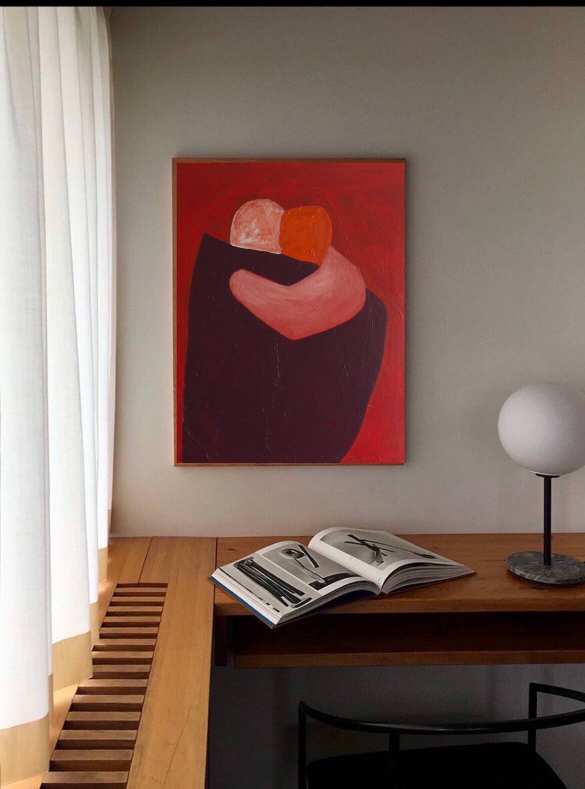 Here with you, stretched canvas signed.