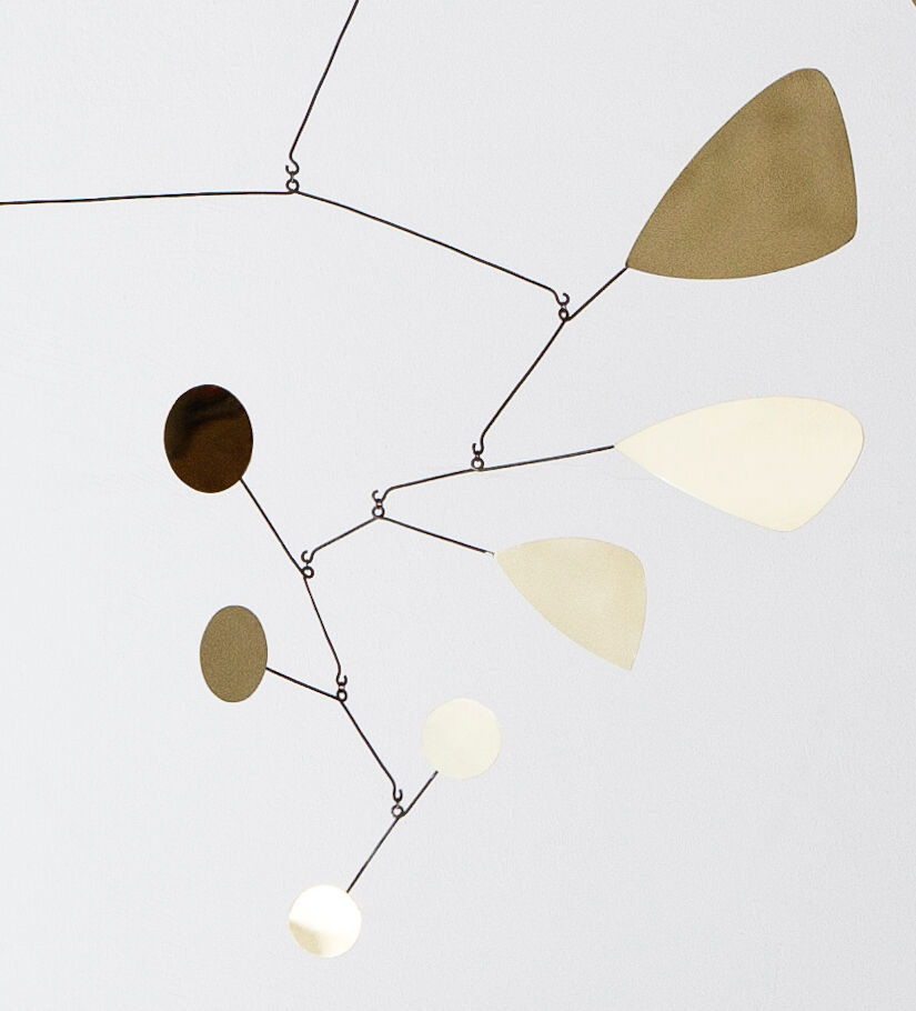 Modernist brass mobile 100x95cm