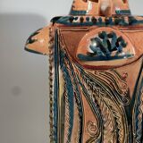 Master of Nimy, 4-handled vase (49cm) with plant decoration