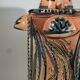 Master of Nimy, 4-handled vase (49cm) with plant decoration
