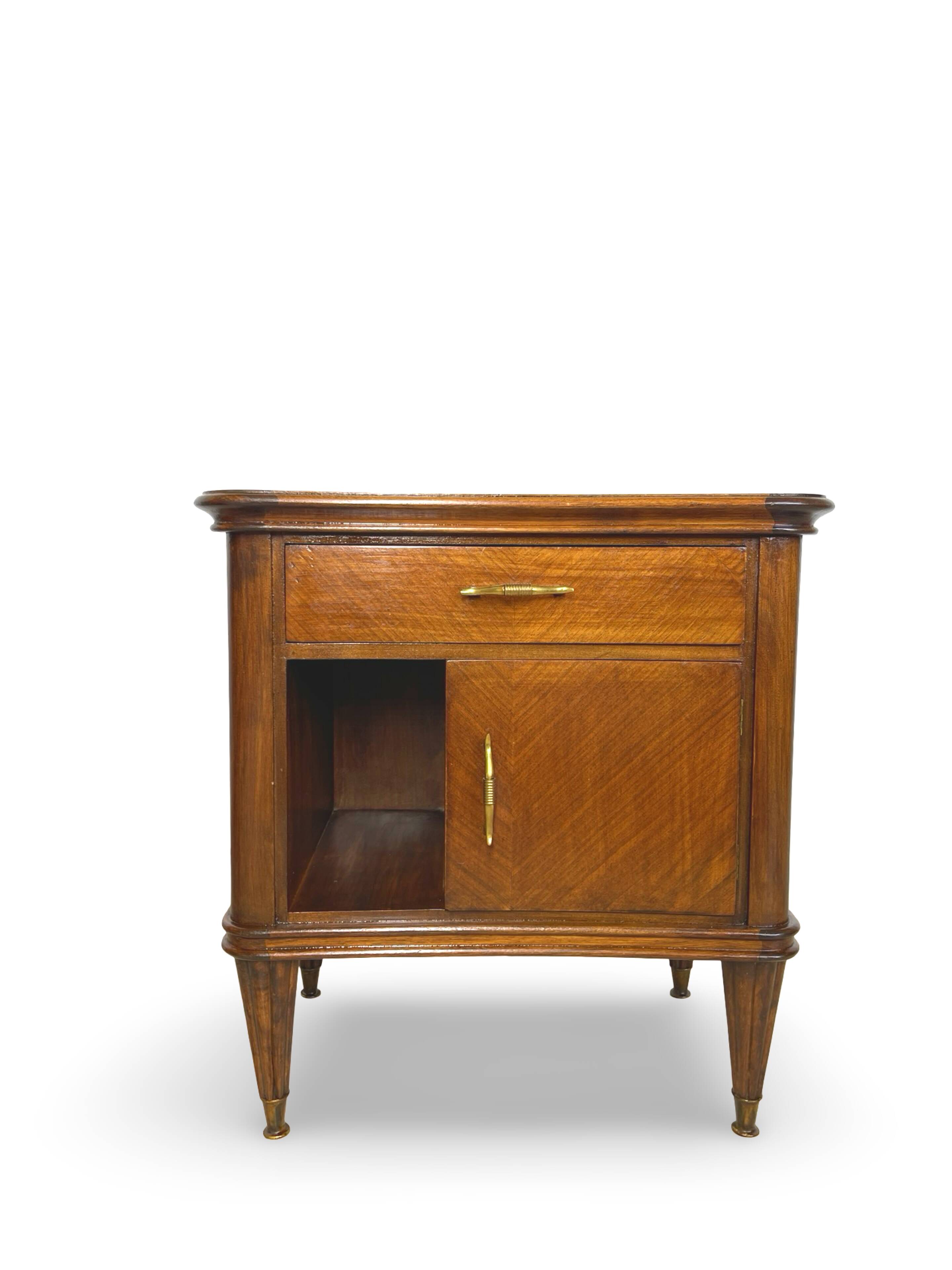 Pair of Italian bedside tables from the mid-20th century.