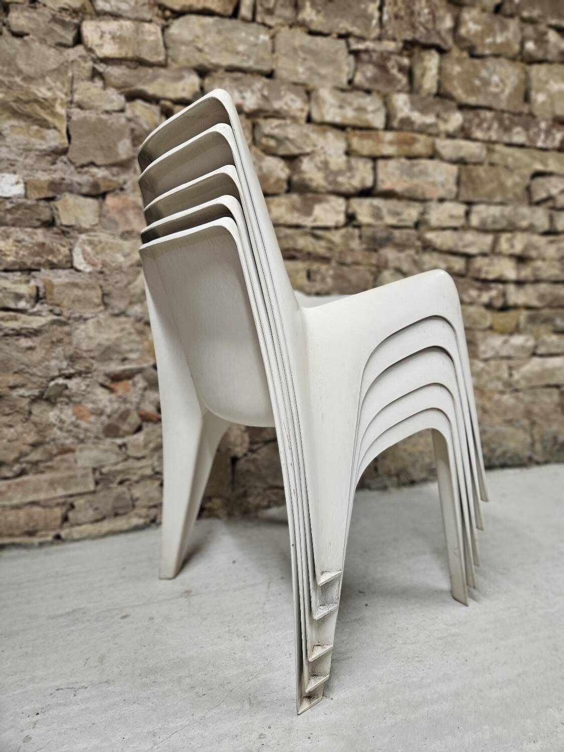 Set of 5 Helmut Bätzner chairs for Bofinger, Germany, 1960s.