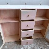 Armoire de toilette murale 2 portes 4 tiroirs