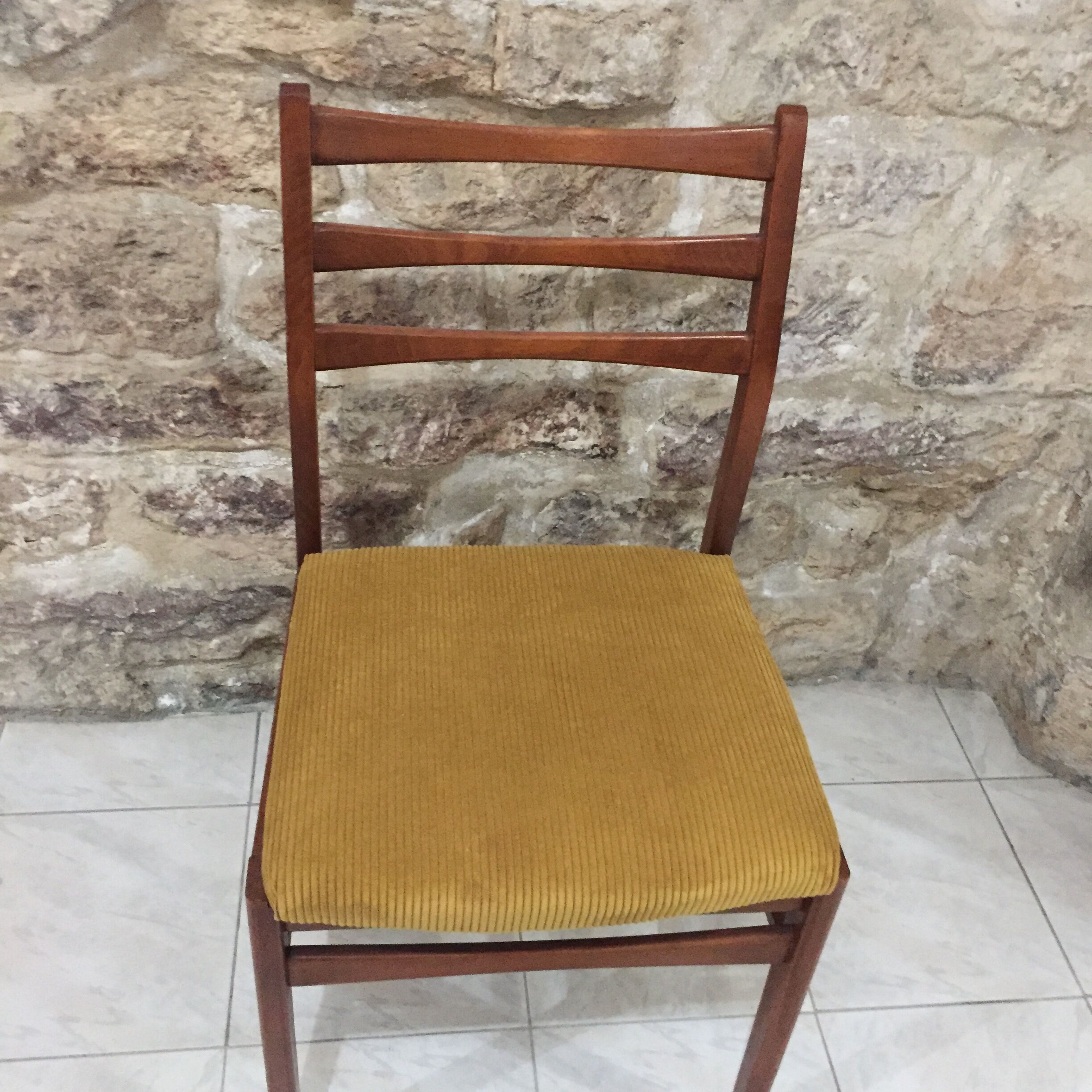 Scandinavian chair reupholstered