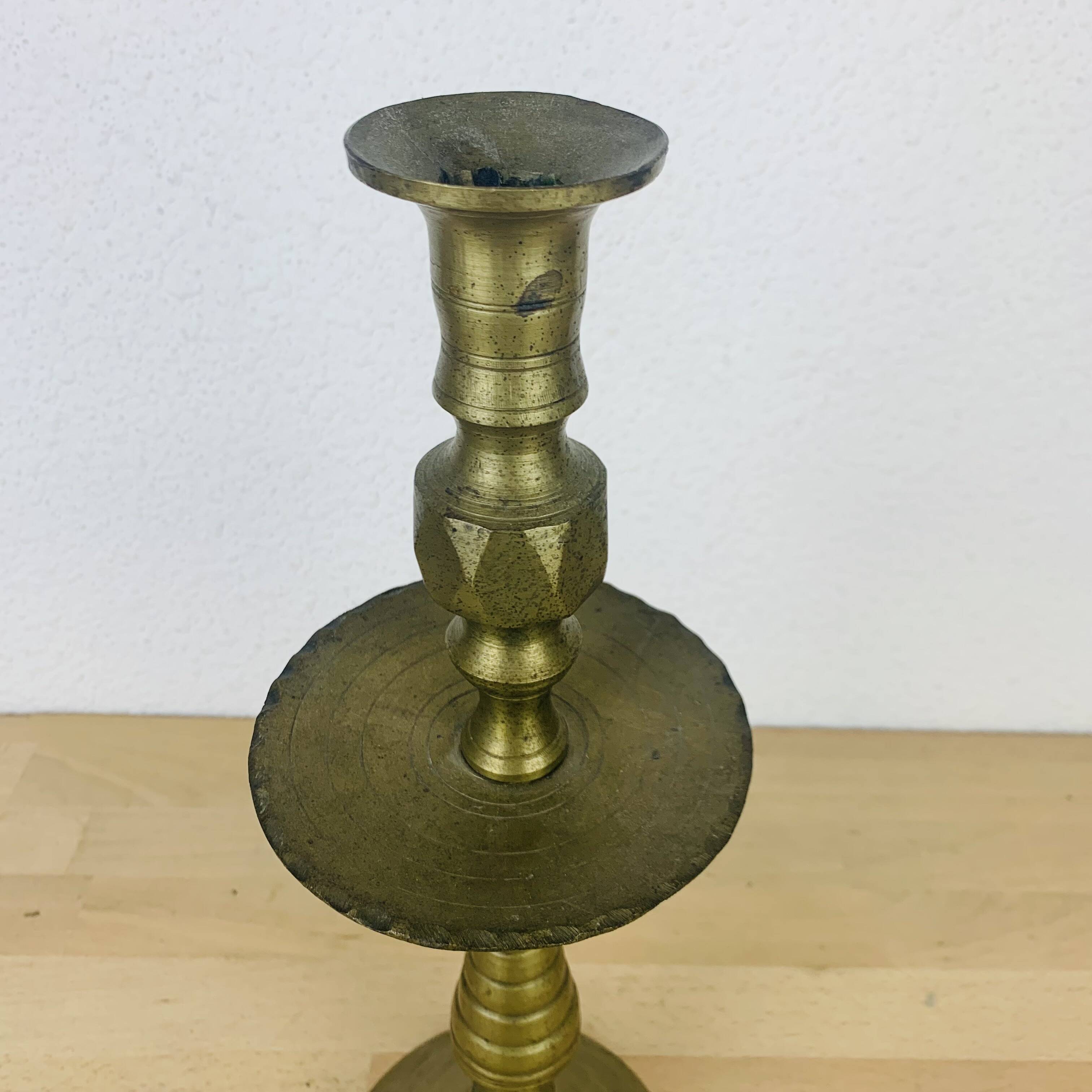 Brass candle holder 37 cm XXL