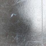 Desk, black leather top