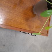 Ensemble de tables de nuit en teck suspendues avec tiroirs Danemark