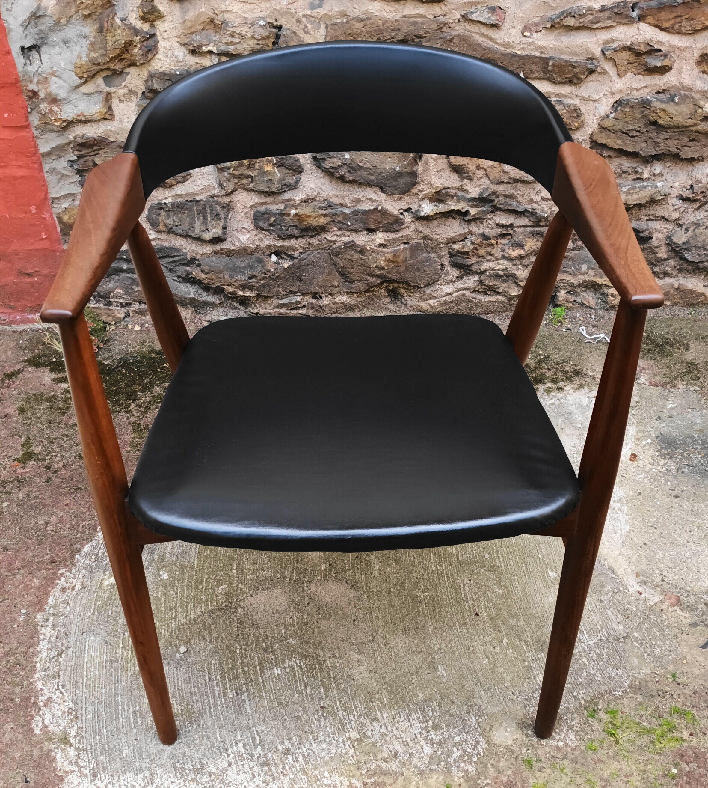 Danish desk chair in teak by Thomas Harlev, 60s