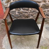 Danish desk chair in teak by Thomas Harlev, 60s