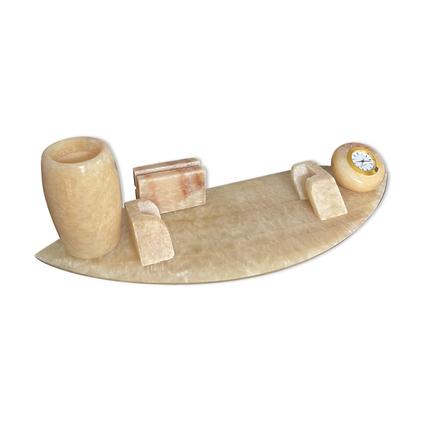 Vintage alabaster office kit 70s