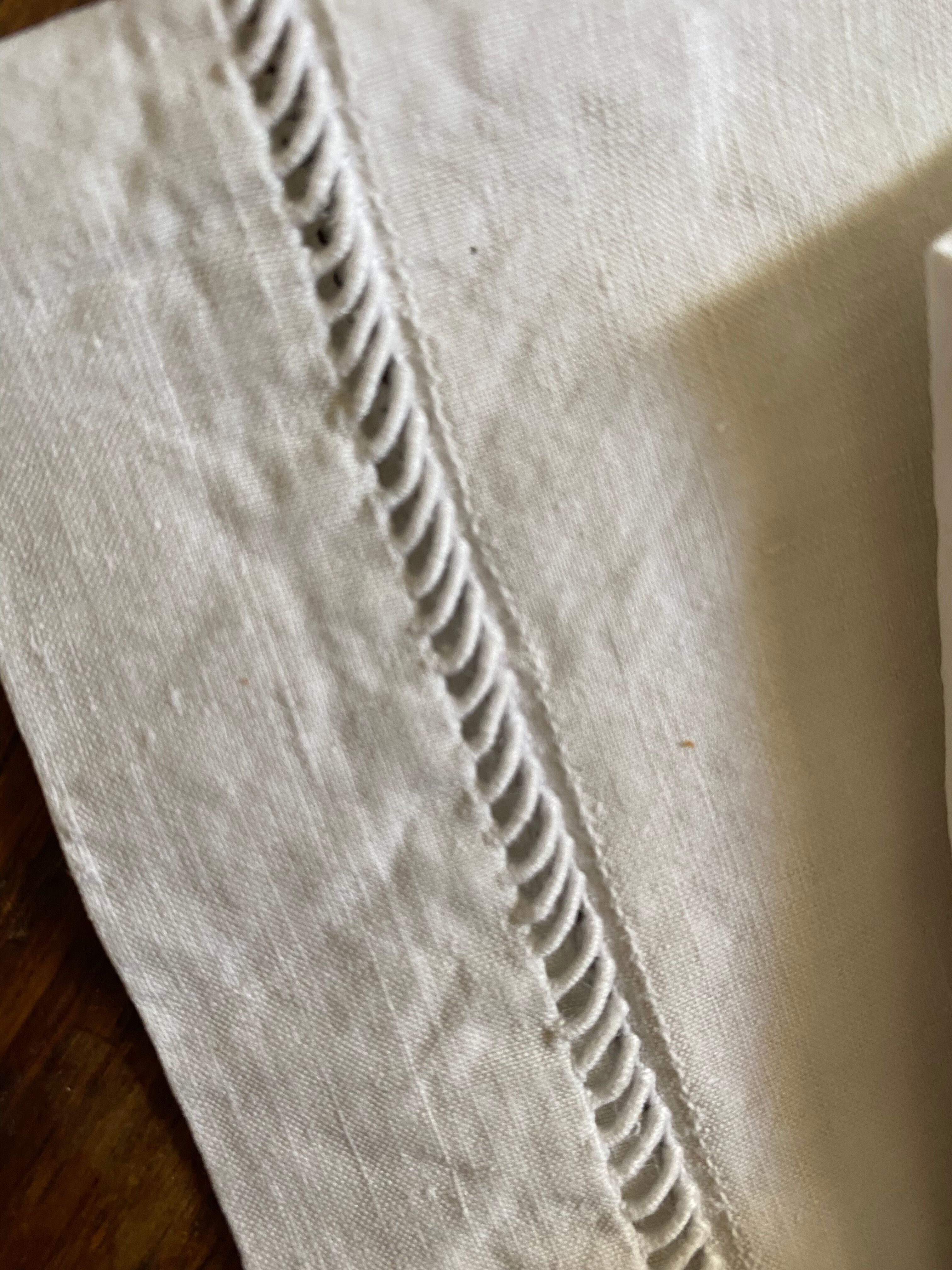 Cotton pillowcase with monogram MR