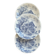 Vintage Gien plate – Ivory earthenware with romantic blue decoration
