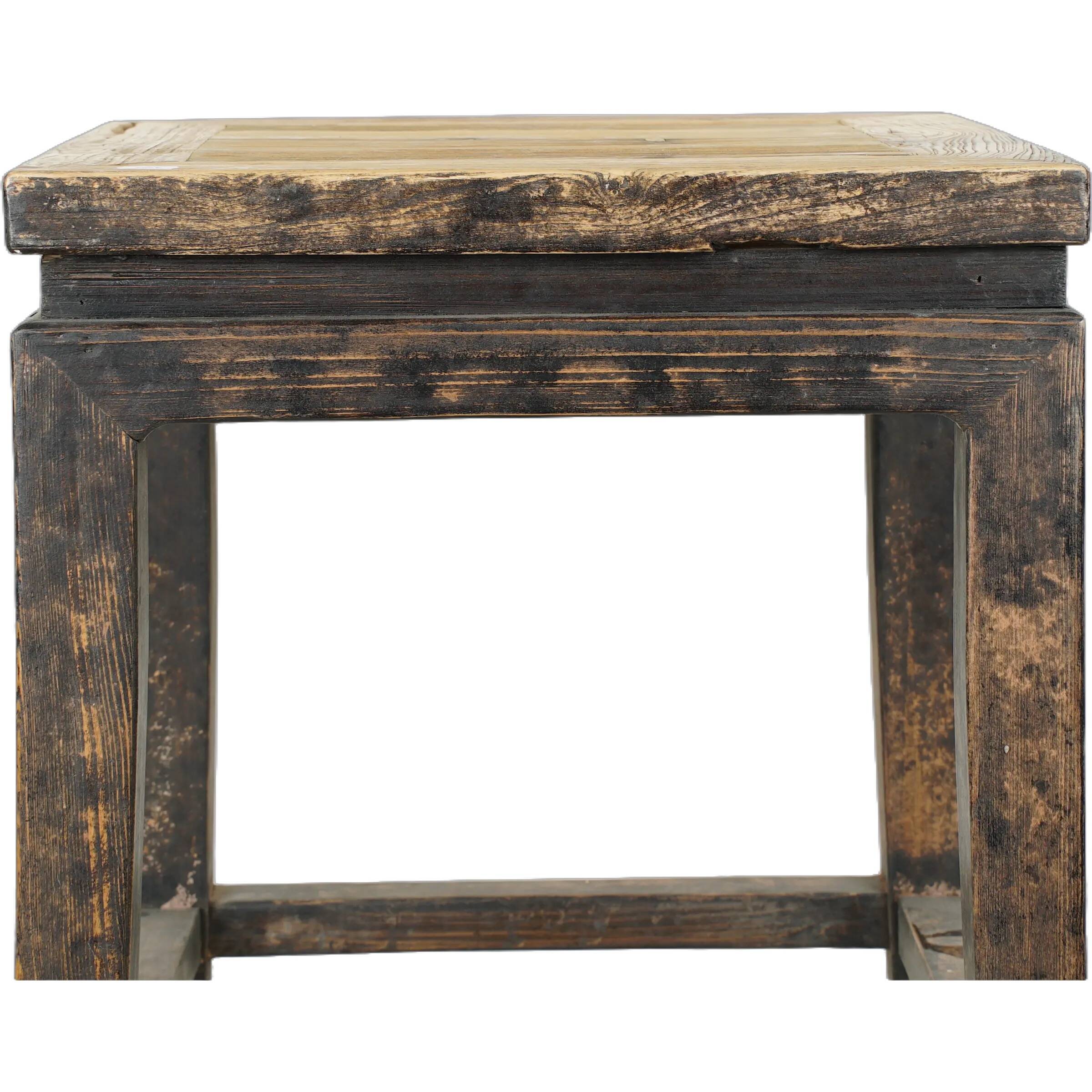 Yunfu – Pair of Chinese elm side tables