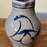 Small stoneware pitcher with salt from Alsace, early 20th century, height 12.5 cm