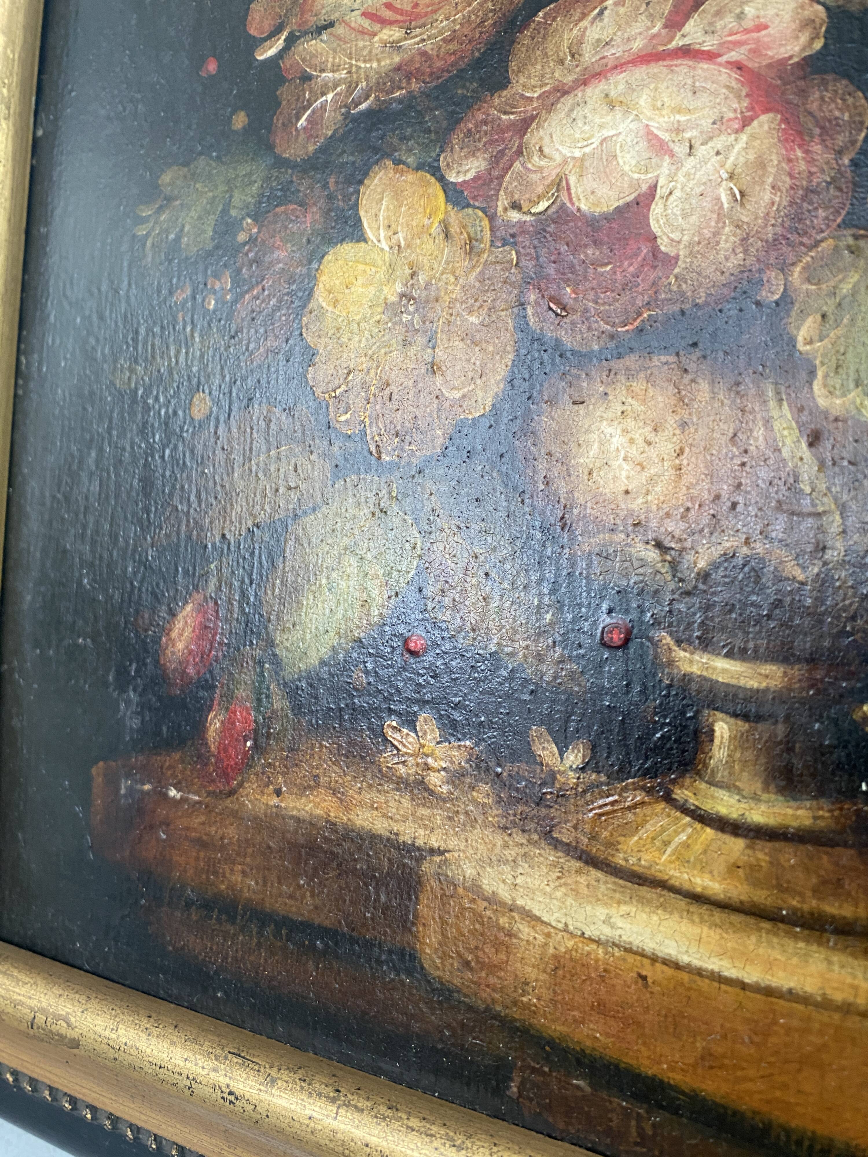 Still life oil on wood panel