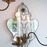 Pair of mirror sconces