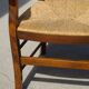 Fauteuil traditionnel en bois et paille