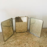 Triptych barber mirror