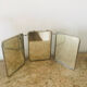 Triptych barber mirror