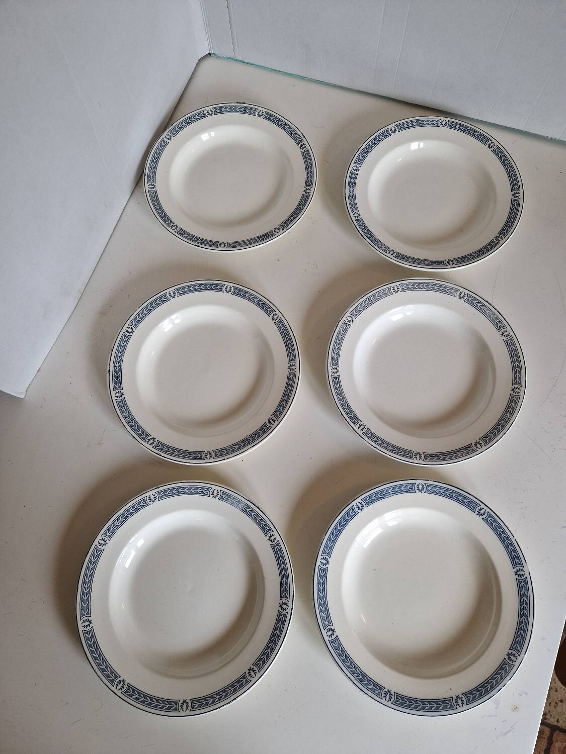 Set of 14 Terre de fer Salins plates, Castellane model