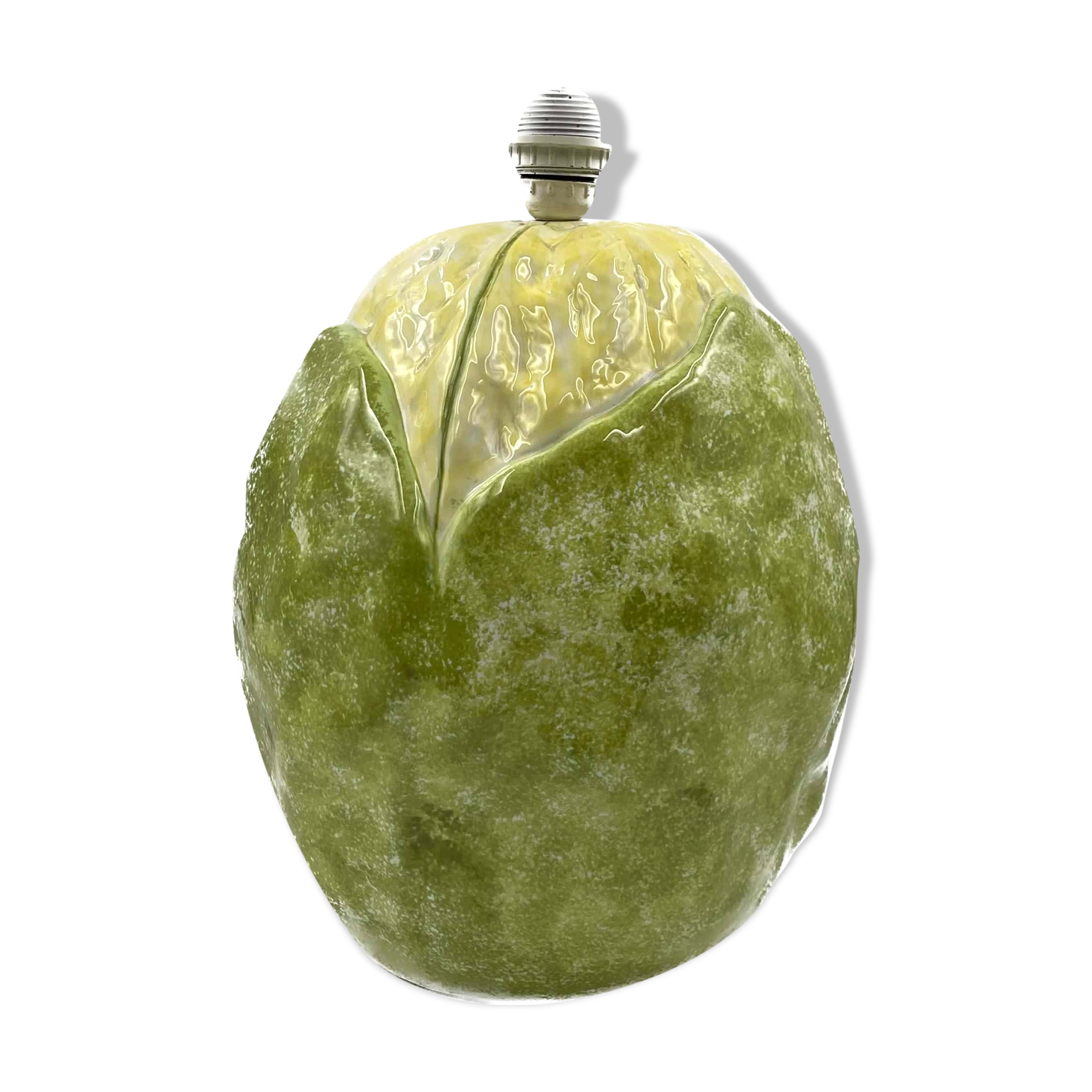 Ceramic cauliflower-shaped lamp base, Italy 1970s
