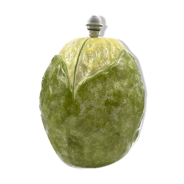 Pied de lampe en céramique en forme de chou-fleur, Italie Années 1970